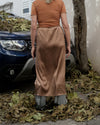 BASERANGE Drawstring Skirt France BAS-SKMAX-SS-WI24-ZONG Brown